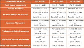 Rentrée des élèves dans les établissement : Calendrier 2016 Et 2017 Vacances Scolaires