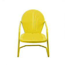 Lb International 34 Sunshine Yellow Retro Metal Outdoor Tulip Chair Only 71 17 Save 2 Metal Outdoor Chairs Colorful Outdoor Furniture Metal Lawn Chairs