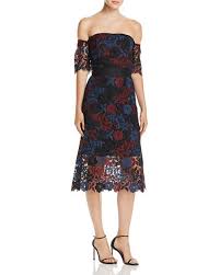 Sam Edelman Off The Shoulder Lace Illusion Dress Evening Midi Dress Illusion Dress Black Lace Midi Dress