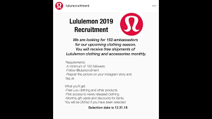We did not find results for: Verify No Lululemon Not Recruiting Brand Ambassadors Through Instagram Wusa9 Com