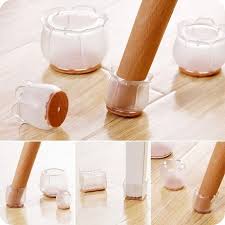 Hot 10pcs Silicone Rectangle Square Round Chair Leg Caps Feet Pads Furniture Table Covers Wood Floor Protectors Mdd88 Floor Protectors Chair Legs Floor Protectors For Chairs