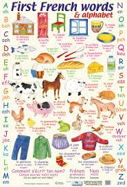 french words alphabet poster by chart media chart media