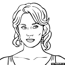 Kelly coloring page | h & m coloring pages. Kaley Cuoco Coloring Page