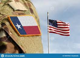 Flagge Des Staates Texas Mit Militärischer Uniform Vereinigte Staaten Usa  Collage Stockbild - Bild Von Patriotisch, Dallas: 165591503