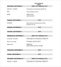 travel itinerary sample - Kleo.beachfix.co