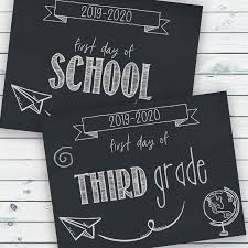 You don't always need to pick a template to create an account and sign in to have all your designs automatically saved. Free Printable First Day Of School Signs A Cultivated Nest