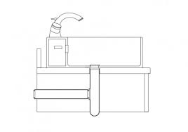 sink elevation free cads