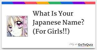 This vast database of japanese names has been compiled from various references and suggestions provided by our web site users and resources partners. What Is Your Japanese Name For Girls