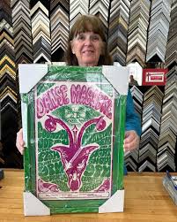 Another @gratefuldead concert poster framed by Jane @stu_art_supplies