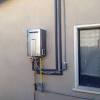 Electric tankless water heaters start working when a hot water tap is turned on. 1
