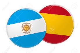 Rosario, capoluogo dell'omonimo dipartimento, è la città più grande e popolosa della provincia argentina di santa fe. Concepto De Las Noticias Boton De La Bandera De Argentina En El Boton De La Bandera De Espana Ilustracion 3d En El Fondo Blanco Fotos Retratos Imagenes Y Fotografia De Archivo Libres