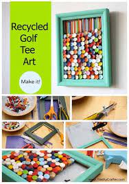Golf tees are an underappreciated yet important accessory for your golf game. 11 Golf Tee Crafts Ideas Crafts Golf Birthday Gifts Golf Ball Crafts
