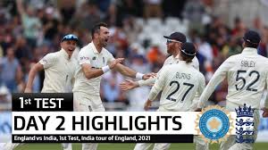 Eng vs ind, 3rd test: India Vs England 1st Test Day 2 Highlights Ind Vs Eng Highlights 1st Test Day 2 Youtube