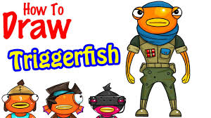 How To Draw Triggerfish Fortnite Youtube