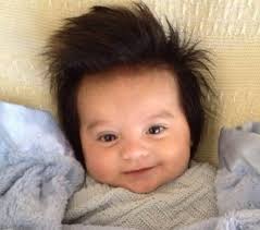 Babies often lose their hair during the first six months. The Internet Is Amazed By The Pics Of Babies Born With Full Heads Of Fluffy Hair The Frisky
