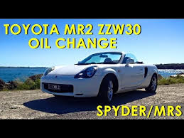 I was going to drop the tank to get to mine. Toyota Mr2 Zzw30 Oil Change Spyder Mrs Youtube