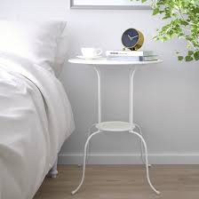Lindved Side Table White 20x26 3 4 Ikea Ikea White Side Table White Side Tables Ikea Side Table