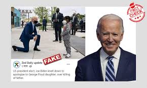 We did not find results for: No Joe Biden Is Not Kneeling Before George Floyd S Daughter In This Pic