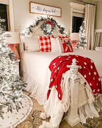 Farmhouse Glam Christmas Decor Twins Dish Christmas Decorations Bedroom Christmas Bedroom Glam Christmas Decor