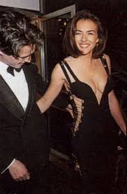 The unforgettable dress that she wore to attend the premiere of four weddings and a funeral with former boyfriend hugh grant made her an overnight sensation. Liz Hurley S Safety Pin Versace Elizabeth Hurley Versace Dress Celebrities