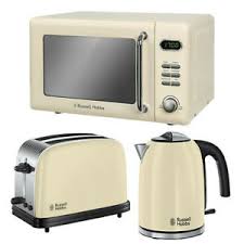Creme Micro Ondes Bouilloire Et Grille Pain Ensemble Bon Marche Best Deal Russell Hobbs Sur Vente Achat Ebay