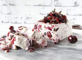 This paleo cake is (paleo) sugar, spice, and everything nice for a wonderful christmas dessert. Christmas Semifreddo Grain Free Desserts Dairy Free Ice Cream Semifreddo