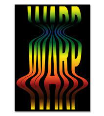 A Typographic Expirimental Poster Based On The Warp Principle Graphic Design Graphic Design