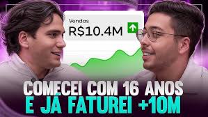 Ele começou a vender com 16 anos e hoje é milionário