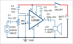 Even a 5v audio amplifier circuit diagram. Lm386 Based Audio Amplifier Full Project With Circuit Available