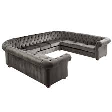 Knightsbridge Chesterfield 11 Seat Sectional By Inspire Q Artisan On Sale Overstock 11408762 Building a living room setup around a tufted sofa?