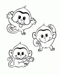 Cute baby gorilla coloring pages. 20 Free Printable Monkey Coloring Pages Everfreecoloring Com
