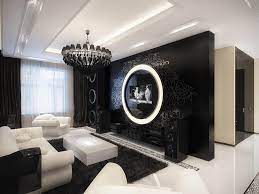 1) dieses zimmer, im französischen stil, mit 1,40 m bett, befindet sich in der villa. 21 Fantastische Gestaltungsideen Fur Schwarz Weisse Wohnzimmer Freshouse