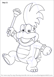 We also have more mario coloring pages, including super mario, mario kart, luigi princess peach … Super Mario Larry Koopa Coloring Pages