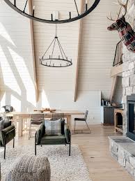 The New Cabin Chandeliers What S Working And What S Not Cabin Chandelier Modern Cabin Decor Modern Cabin Interior