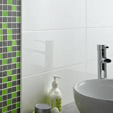 Carrelage Mural Loft Brillant En Faience Blanc Blanc N 0 20 X 50 2 Cm Parement Mural Carrelage Mural Carrelage