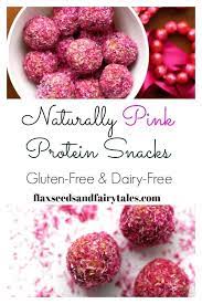 Naturally Pink Protein Snacks Recipe Protein Snacks Healthy Protein Snacks Dairy Free Snacks