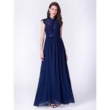 Robes de demoiselle d'honneur femme. Robe Femme Elegante Longue Dentelle Bleu Marine De Soiree Demoiselle D Honneur Robes De 07379 Us 4 Dr56u Taille M Bleu Cdiscount Pret A Porter