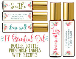 17 Printable Essential Oil Roller Bottle Recipes Essential Etsy Roller Bottle Recipes Essential Oil Roller Bottle Recipes Essential Oil Roller Bottle Labels