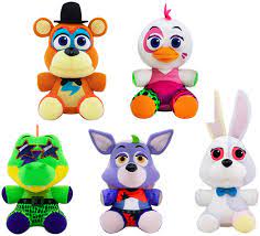 Check out amazing five_nights_at_freddys artwork on deviantart. Amazon Com Five Nights At Freddy Fnaf Security Breach Plush Set Of 5 Glamrock Freddy Glamrock Chica Montgomery Gator Roxanne Wolf And Vannie Toys Games
