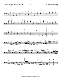 Every major scale has a relative minor, which has the exact same key signature, but starts three, 1/2 steps below the tonic in the major. The D Major Scale Book For Cello C Harvey Publications