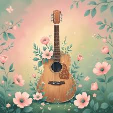 Floral melody background stock illustration. Illustration of black