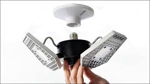 How to replace a ceiling mounted light fixture. Dark Garage Gym Brighten It Up With New Lighting