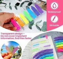 Pet Flags Tabs Neon Page Markers Paper Index Bookmark Sticky Notes Colored  Page Tabs Writable Labels for Books Stationery