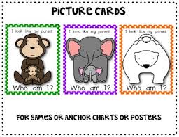 Animal Babies Offspring Are Like But Not Exactly Like Parents Boom Task  Cards