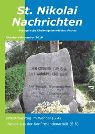Gemeindebrief Startseite Kirchengemeinde St Nikolai Bad Sachsa