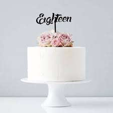 A birthday charm lies in cake's styles, its decoration and embellishment. Image Result For Simple Yet Beautiful Cakes For Girls 18th Birthday 18th Birthday Cake 18th Birthday Cake For Girls Birthday Cake Toppers