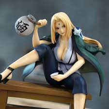 Tsunade figure sitting on couch uncensored