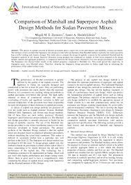 The marshall stability and flow test provides the performance prediction measure for the marshall mix design method. Pdf Comparison Of Marshall And Superpave Asphalt Design Methods For Sudan Pavement Mixes