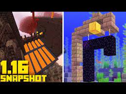 What is an nether portal in minecraft dungeons. New Bastion Dungeon Ruined Nether Portals Minecraft 1 16 Snapshot 20w16a Update Youtube