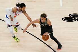 Trae young drops 48 points, 7 rebounds and 11 assists to lead the hawks to a game 1 win that continues their incredible postseason. Trae Young Hawks Beat Knicks In Game 4 To Take Commanding 3 1 Series Lead Bleacher Report Latest News Videos And Highlights